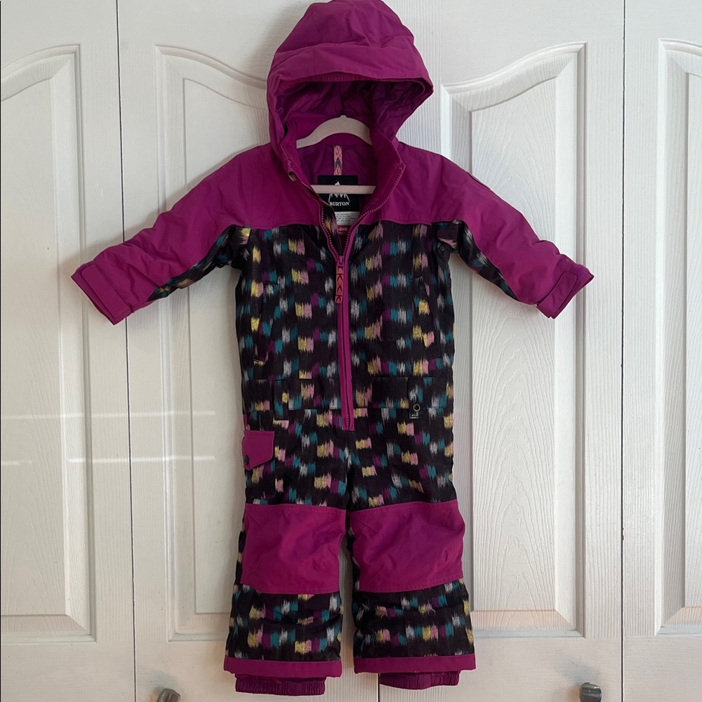 Burton Magenta and Multicolor Snowsuit